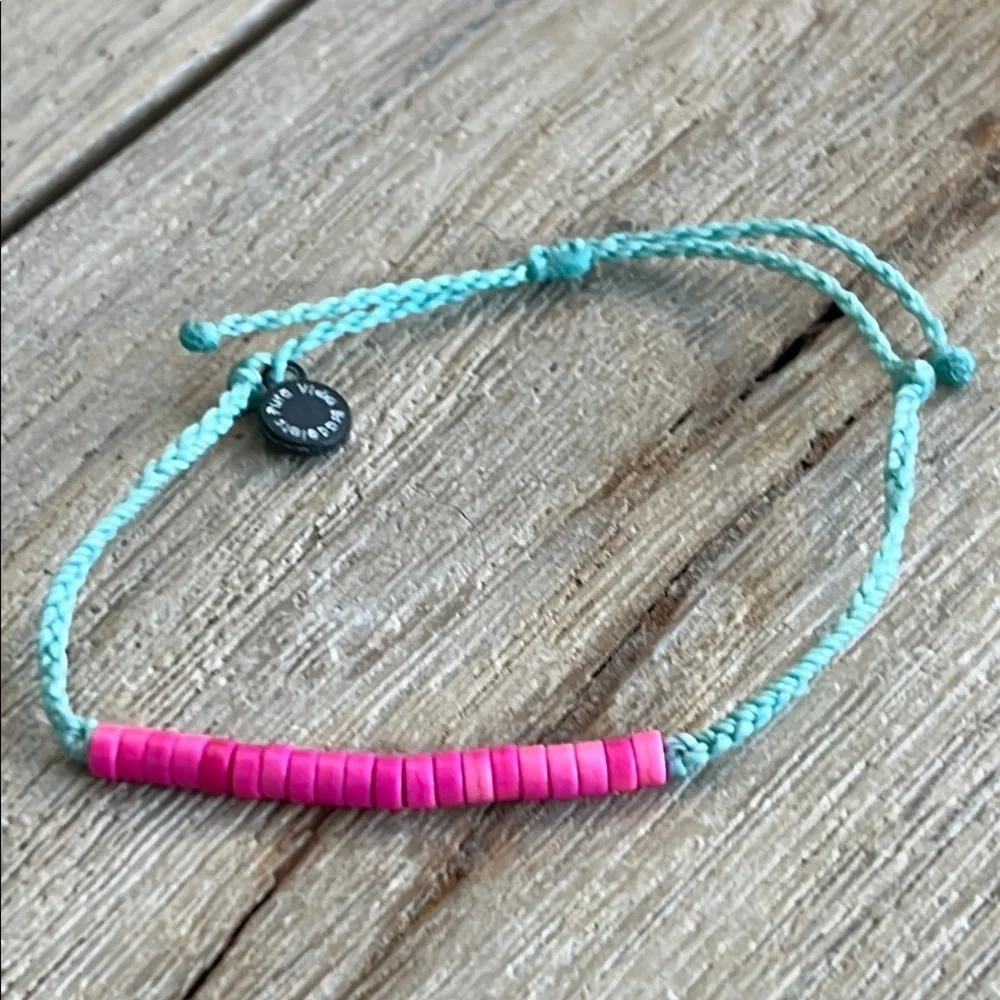 Pura Vida Bracelet Bundle Parrot Toucan Bird Shell Bead Pearl Pink Rare Gold - Picture 5 of 8